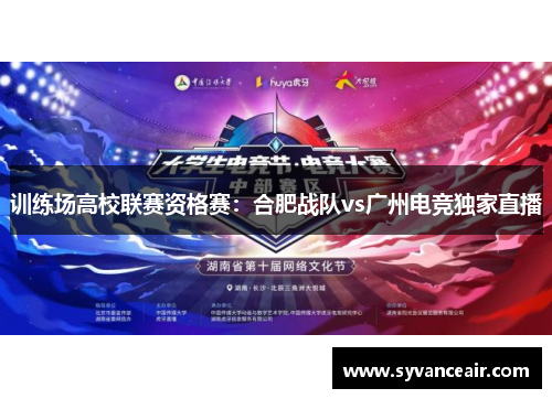 训练场高校联赛资格赛：合肥战队vs广州电竞独家直播